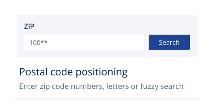 ABC Proxy client positioning an exit node by ZIP code